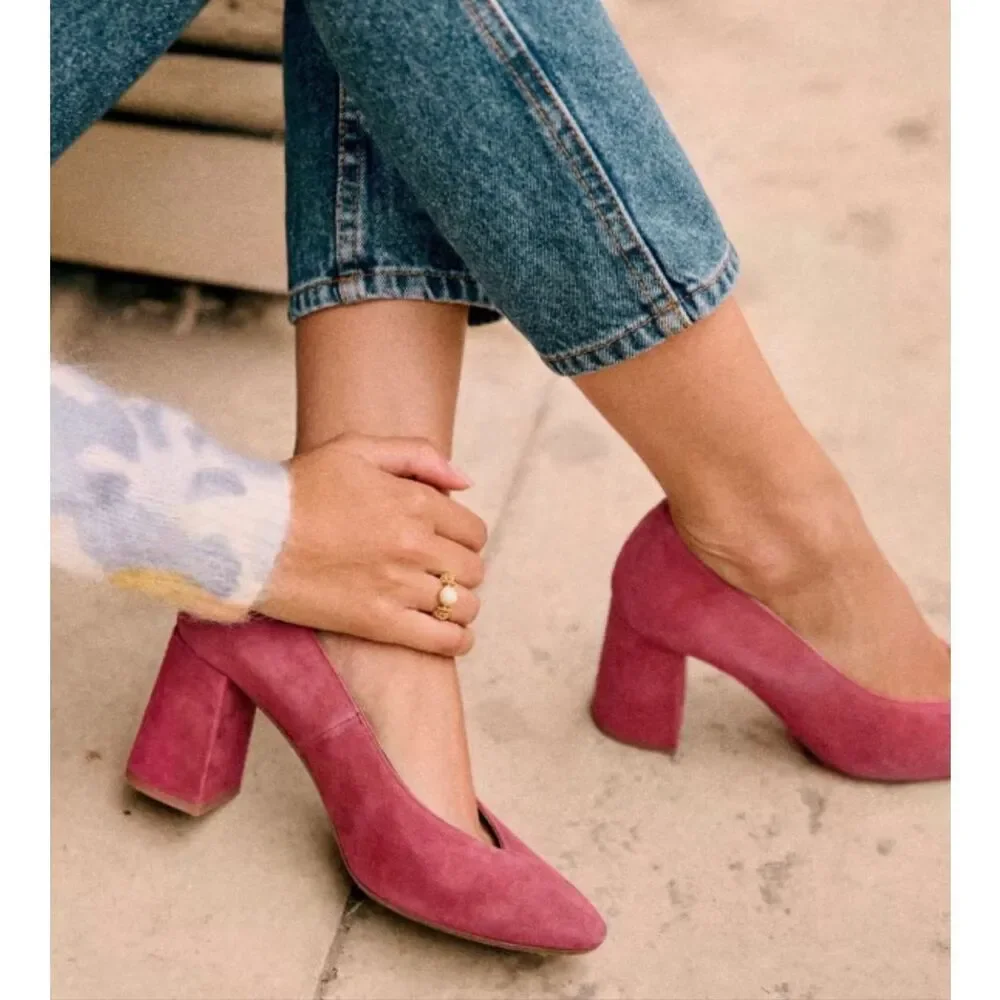 Sezane Alice High Heels 40 Peony - Picture 10 of 10